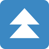 Triángulo doble hacia arriba - Twitter / X