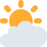 Sol detrás de una nube - Twitter / X