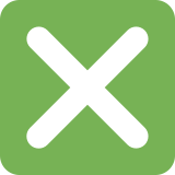 Botón con marca de cruz - Twitter / X