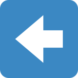 Flecha hacia la izquierda - Twitter / X