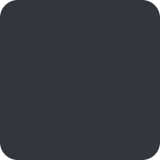 Cuadrado negro grande - Twitter / X