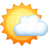 Sol detrás de una nube pequeña - Facebook