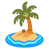 Isla desierta - Noto Color Emoji