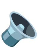 Altavoz a volumen bajo - Noto Color Emoji