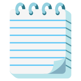 Bloc de notas de espiral - Noto Color Emoji