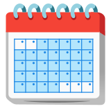 Calendario de espiral - Noto Color Emoji