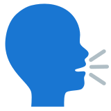 Cabeza parlante - Noto Color Emoji