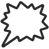 Bocadillo de enfado por la derecha - Noto Color Emoji