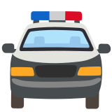 Coche de policía próximo - Noto Color Emoji