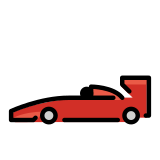 Coche de carreras - OpenMoji