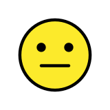 Cara neutral - OpenMoji