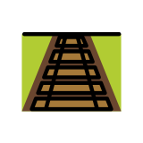 Vía de tren - OpenMoji