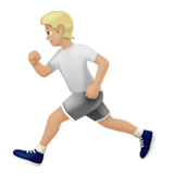 persona corriendo: tono de piel claro medio