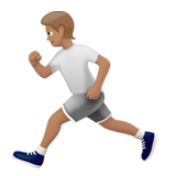 persona corriendo: tono de piel medio