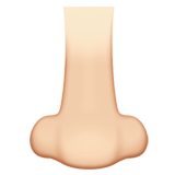 nariz: tono de piel claro