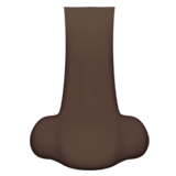 nariz: tono de piel oscuro