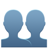 Siluetas de dos personas