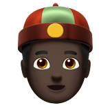 persona con gorro chino: tono de piel oscuro