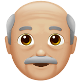 anciano: tono de piel claro medio