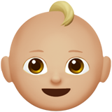 bebé: tono de piel claro medio