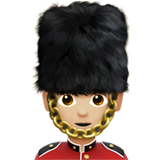 guardia: tono de piel claro medio