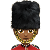 guardia: tono de piel oscuro medio