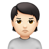 persona haciendo pucheros: tono de piel claro