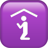 Emoji persona de rodillas