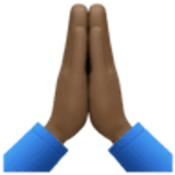 Manos en oración: tono de piel oscuro - Facebook