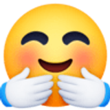 Cara con manos abrazando - Facebook