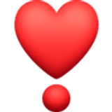 Exclamación de corazón - Facebook