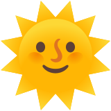 Sol con cara - Noto Color Emoji