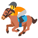 Carrera de caballos - Noto Color Emoji