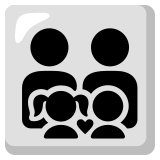 Familia: hombre, hombre, niña, niño - Noto Color Emoji