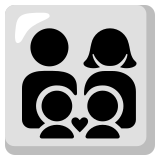 Familia: hombre, mujer, niño, niño - Noto Color Emoji