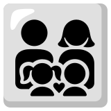 Familia: hombre, mujer, niña, niño - Noto Color Emoji