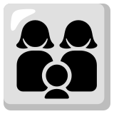 Familia: mujer, mujer, niño - Noto Color Emoji