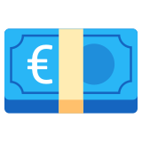 Billete de euro - Noto Color Emoji