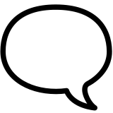 Bocadillo de diálogo por la izquierda - Noto Color Emoji