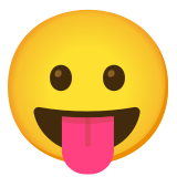 Cara sacando la lengua - Noto Color Emoji