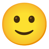 Cara sonriendo ligeramente - Noto Color Emoji