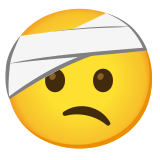 Cara con la cabeza vendada - Noto Color Emoji
