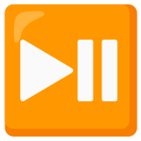 Reproducir o pausa - Noto Color Emoji