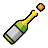 Botella descorchada - OpenMoji