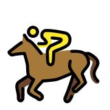 Carrera de caballos - OpenMoji