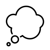 Bocadillo de pensamiento - OpenMoji