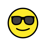 Cara sonriendo con gafas de sol - OpenMoji