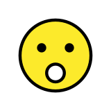 Cara con la boca abierta - OpenMoji