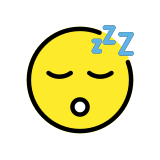 Cara durmiendo - OpenMoji