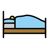 Persona en la cama - OpenMoji